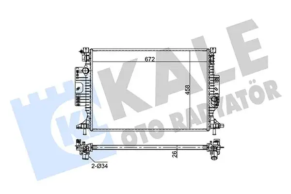 KALE 354265 Radyatör resmi