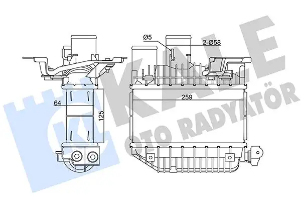 KALE 345135 Turbo Radyatörü resmi