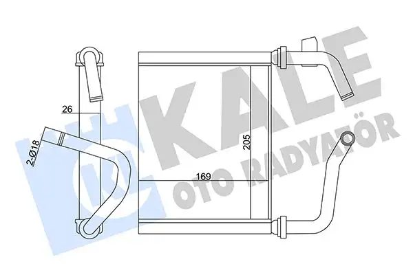KALE 358595 Kalorifer Radyatörü 79110S84A01 resmi