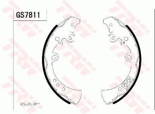 TRW GS7811 Arka Fren Balatası 044950K070 resmi