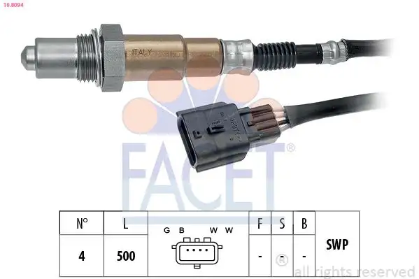 FACET 10.8094 Oksijen Sensörü 226A47260R resmi