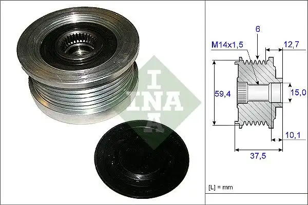 INA 535011010 Alternatör Kasnağı resmi