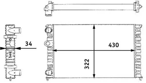 MAHLE CR364000S Radyatör resmi