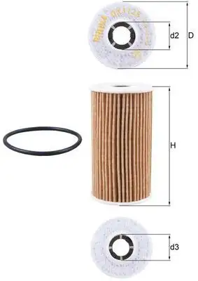 MAHLE OX1138D Yağ Filtresi JDE37128 resmi