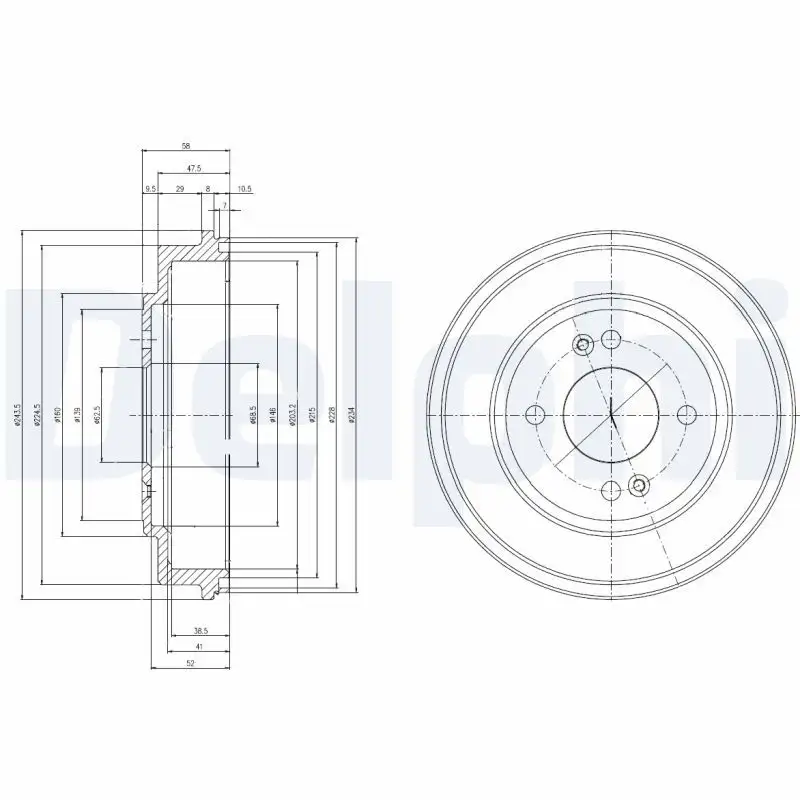 DELPHI BF517 Fren Kampanası 584111C300 resmi