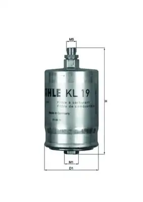 MAHLE KL19 Yakıt Filtresi resmi