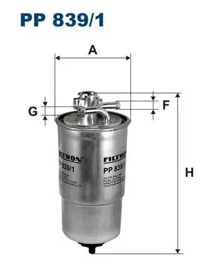 FILTRON PP839/1 Yakıt Filtresi resmi