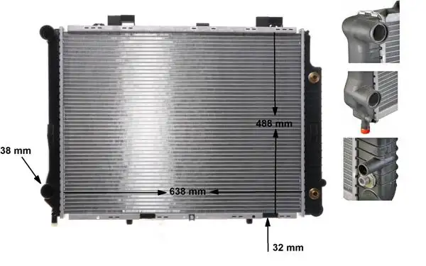 MAHLE CR634000S Radyatör A2105000903 resmi