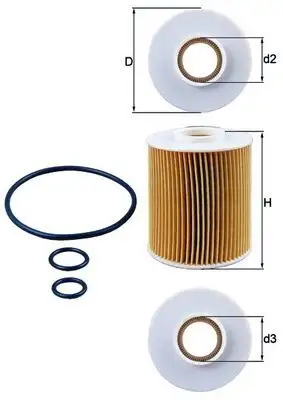 MAHLE OX163/4D Yağ Filtresi resmi