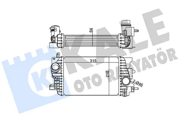 KALE 345065 Turbo Radyatörü 13283253 resmi