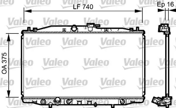 VALEO 735050 Radyatör 19010RBA901 resmi