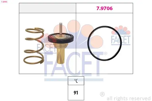 FACET 7.8995 Termostat 110600968R resmi
