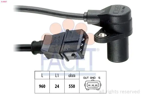 FACET 9.0087 Krank Sensörü 12141247259 resmi