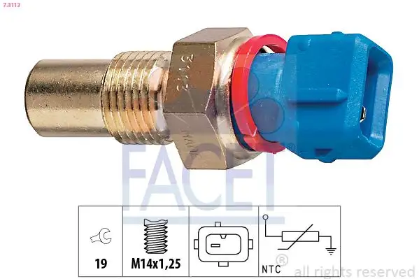 FACET 7.3113 Yağ Sıcaklık Sensörü resmi