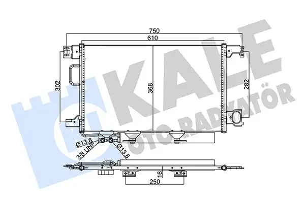 KALE 345755 Klima Radyatörü A2035002154 resmi