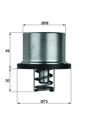 MAHLE THD182 Termostat resmi