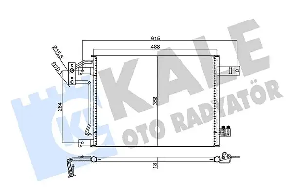 KALE 358060 Klima Radyatörü K55056726AA resmi