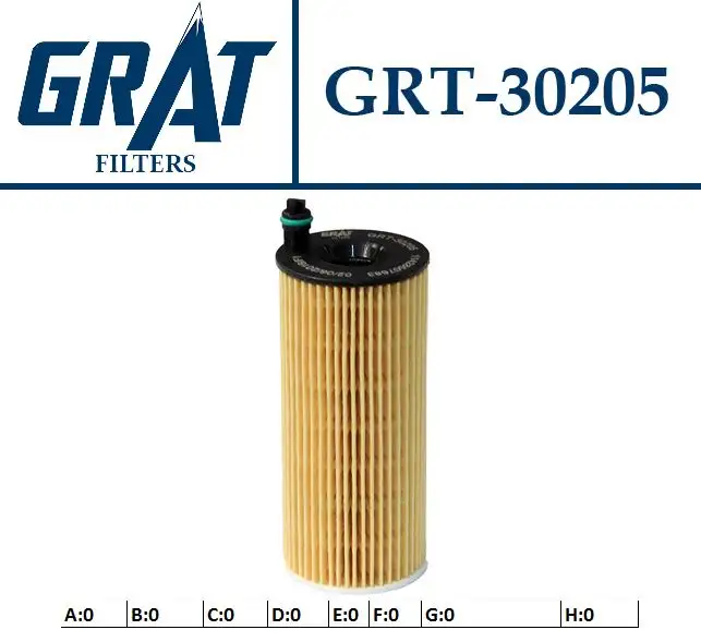 GRAT 30205 Yağ Filtresi 11428507683 resmi