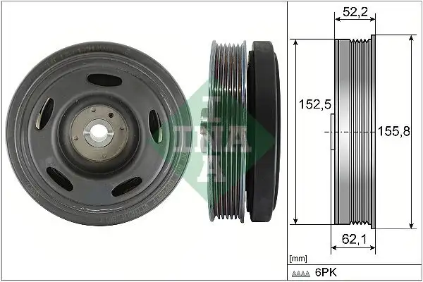 INA 544051610 Krank Kasnağı 123038894R resmi