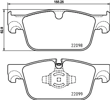 BREMBO P86028 Ön Fren Balatası resmi