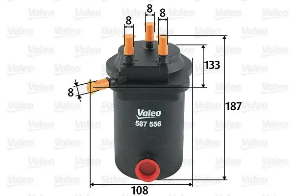 VALEO 587556 Yakıt Filtresi 8200400418 resmi