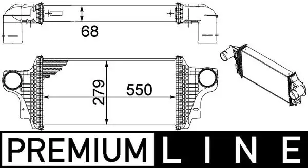 MAHLE CI239000P Turbo Radyatörü A1645000200 resmi