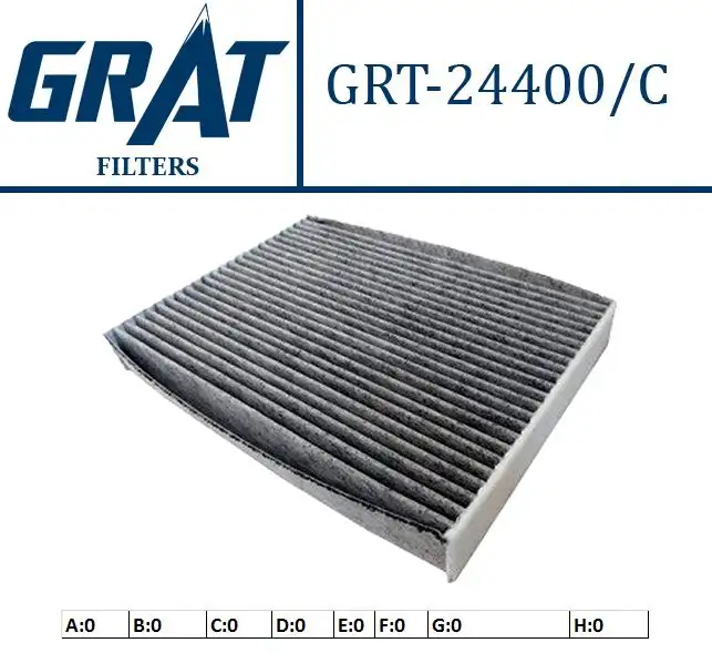 GRAT 24400C Polen Filtresi (Karbonlu) 272775081R resmi