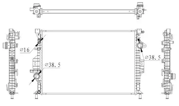 NRF 550006 Radyatör CV618005FA resmi