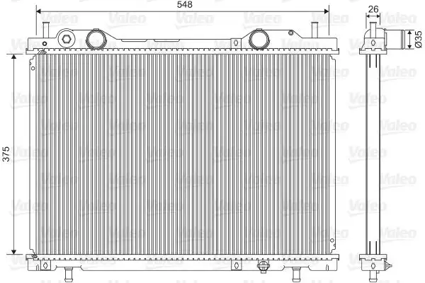 VALEO 731972 Radyatör 46759742 resmi