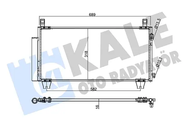 KALE 345825 Klima Radyatörü 8846052100 resmi
