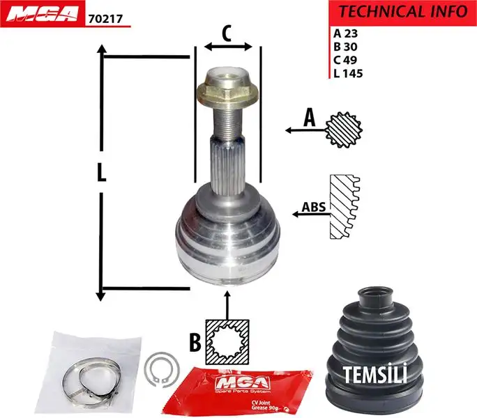 MGA 70217 Aks Kafası (Dış) 8200261838 resmi