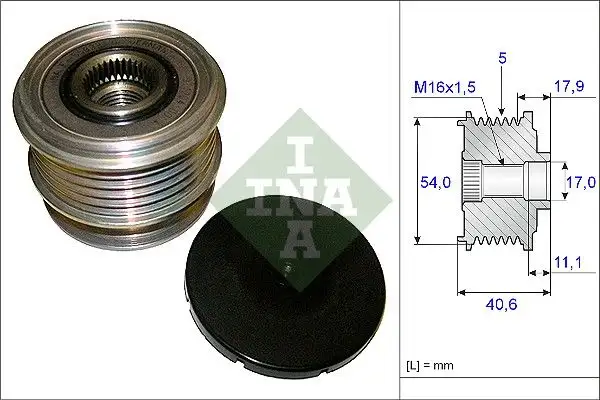 INA 535012110 Alternatör Kasnağı resmi