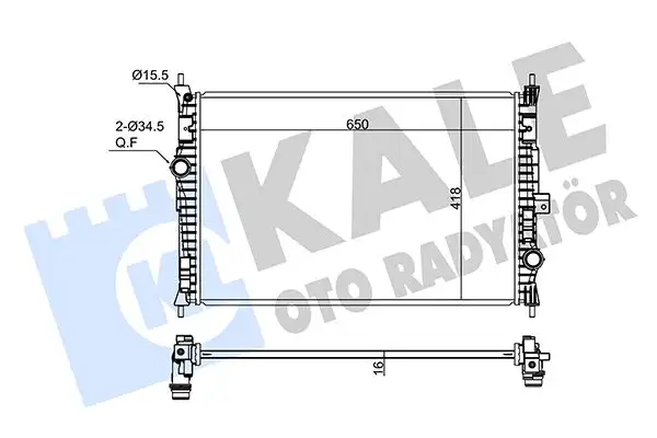 KALE 362345 Radyatör resmi