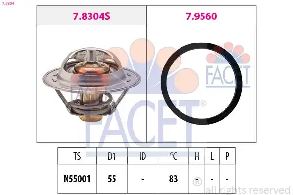 FACET 7.8304 Termostat 9616090280 resmi