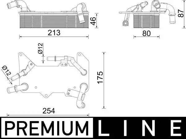 MAHLE CLC287000P Şanzıman Yağ Soğutucu 4H0317021T resmi