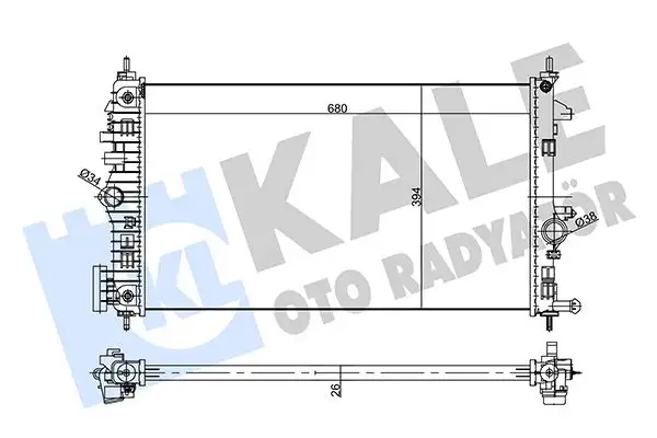 KALE 355645 Radyatör resmi