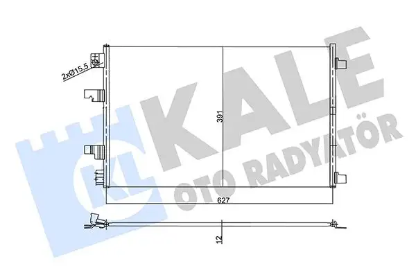 KALE 358755 Klima Radyatörü 92100BB50A resmi