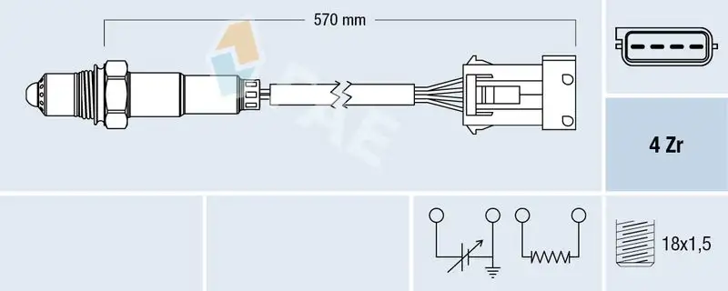 FAE 77340 Oksijen Sensörü resmi