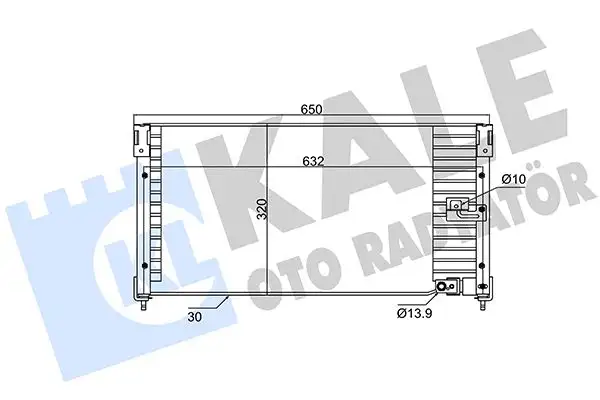 KALE 345710 Klima Radyatörü resmi