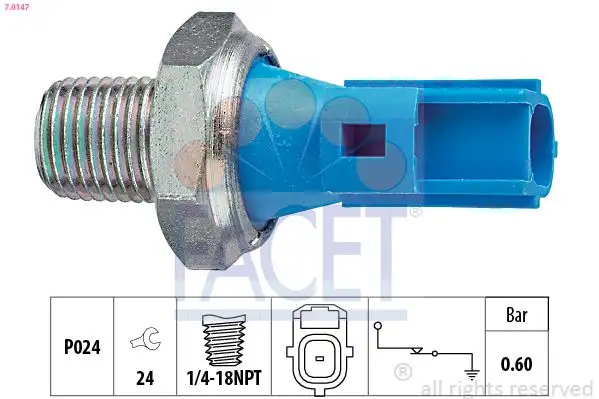 FACET 7.0147 Yağ Müşiri 98AB9278BA resmi