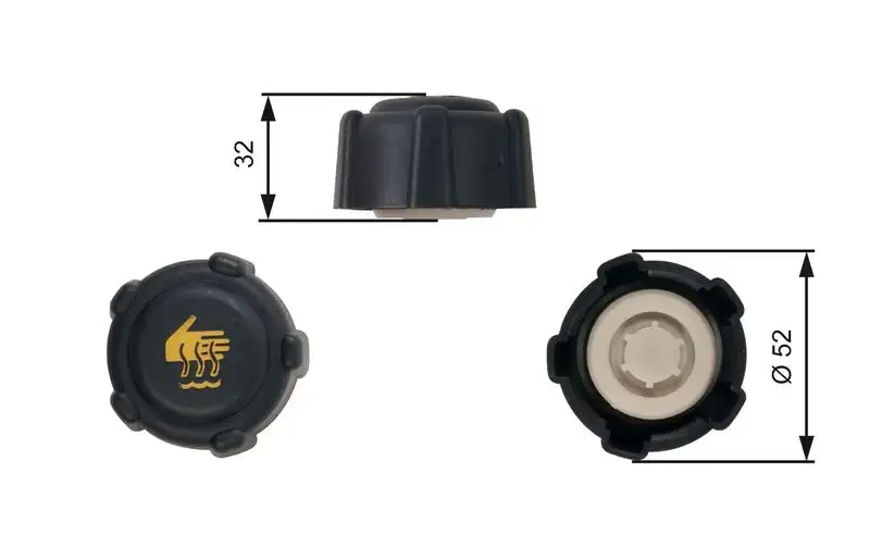 GATES RC223 Yedek Su Depo Kapağı resmi