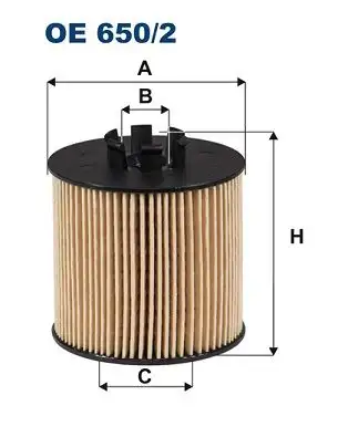 FILTRON OE650/2 Yağ Filtresi 03C115577A resmi
