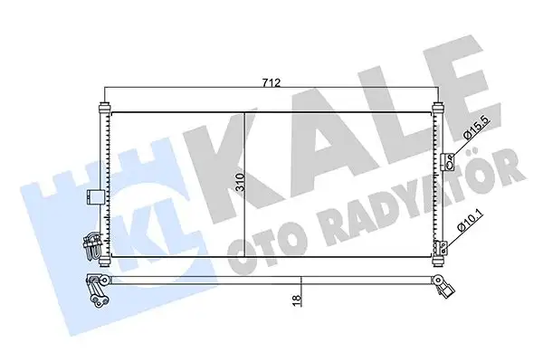 KALE 345790 Klima Radyatörü 92110BM400 resmi