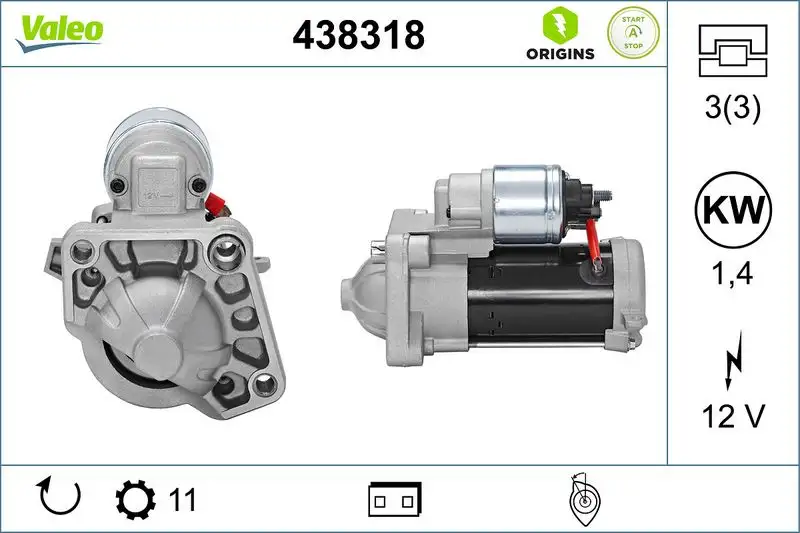 VALEO 438318 Marş Motoru resmi