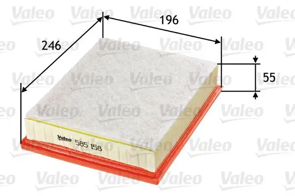 VALEO 585158 Hava Filtresi 8200602361 resmi