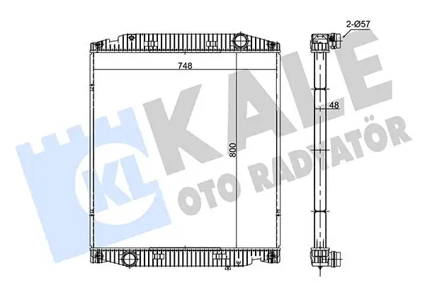 KALE 349385 Radyatör 5802776649 resmi
