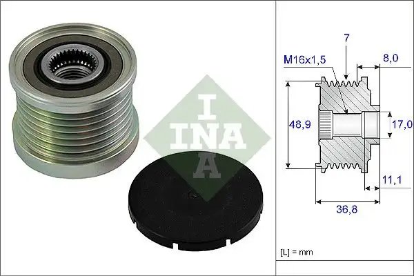 INA 535008110 Alternatör Kasnağı resmi