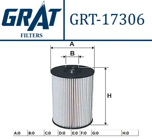 GRAT 17306 Yakıt Filtresi 31336192 resmi