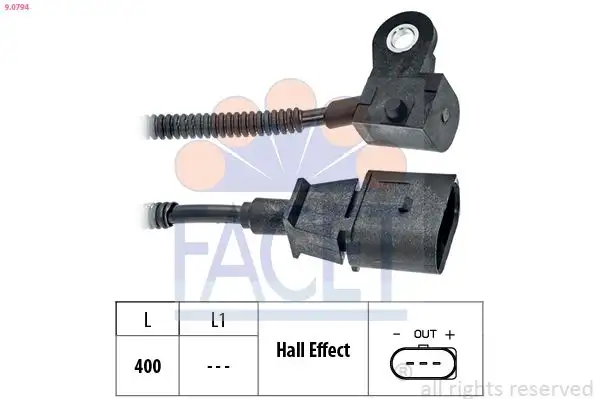 FACET 9.0794 Eksantrik Sensörü 03L957147B resmi