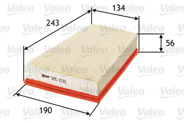 VALEO 585030 Hava Filtresi resmi